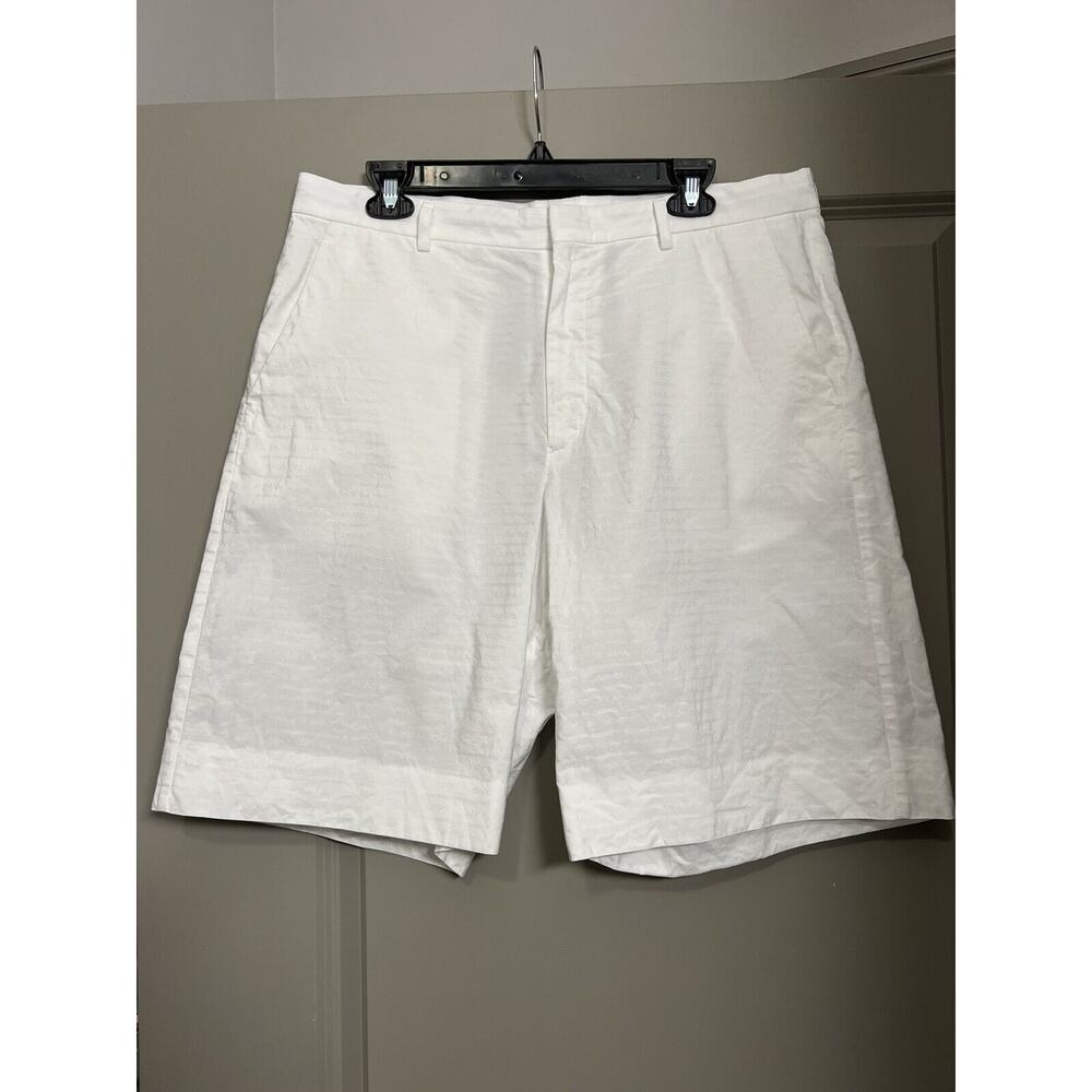Prada White Logo Shorts - Men’s Size 50 Italian - EUC - AUTHENTIC